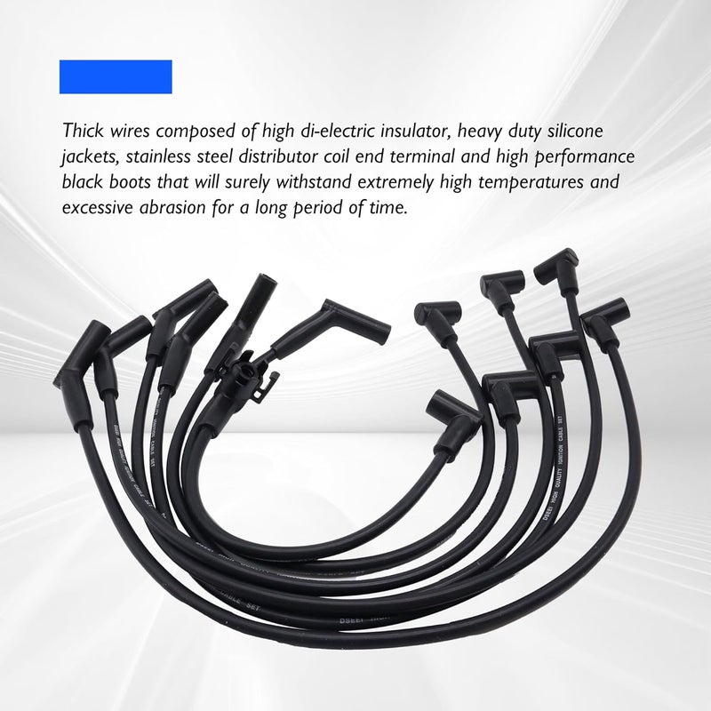 OXCANO 6716081 Ignition Spark Plug Wires Set of 7 Compatible with Ford Aerostar 1991 1992 1993 1994 1995, Ranger 1991 1992 1993 1994 1995, Mazda B3000 1994 Replace ZZM118140 671-6081 - Image 5